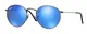 Ray-Ban Unisex-Erwachsene Round Metal Sonnenbrille, Grau (Gunmetal), 50 mm