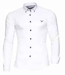 Herren Hemd Oxford Weiß M