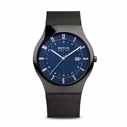 Herren Analog Solar Collection Armbanduhr mit Edelstahl Armband und Saphirglas