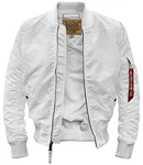 Alpha Industries MA-1 TT Fliegerjacke weiß