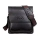 MissFox Herren Beutel Normallacks Geschäft Büro Taschen Crossbody Arbeitstasche Braun Klein Braun Groß