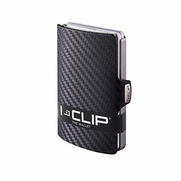 Original Silver Carbon Black Geldbörse Kartenetui Wallet