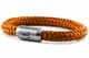Fischers Fritze Armband Segeltau Makrele Orange - Handgemacht im Geschenkkarton I Maritim & Wasserfest, 22.0