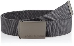 Unisex Canvas Belt Gürtel, Charcoal, one size