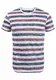 !Solid TET Herren T-Shirt Kurzarm Shirt Mit Streifen Und Rundhalsausschnitt, Größe:XL, Farbe:Wine Red (0985)