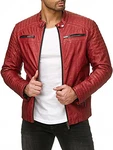 Red Bridge Herren Bikerjacke R-41451W Rot