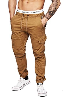 Indicode Herren Levi Cargo Hose Amber Indicode Herren Levi Cargo Hose Amber