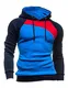 Bestgift Herren T-Shirt Hoody Pullover Multi-Taste Hoodie Shirt Knopfleiste T-Shirt Kamel+Grau+Weiß XXXL