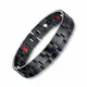 Jeracol Magnetarmband Gesundheit Magnettherapie Armband Herren Schmerzlinderung für Arthritis Magnetarmband Herren Damen mit Entfernen Werkzeug und Elegante Geschenkbox, Schwarz.
