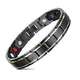 Jeracol Magnetarmband Titan Magnetarmband Herren Gesundheit Schmuck für Arthritis Schmerzlinderung Magnetschmuck Herren mit Entfernen Werkzeug und Elegante Geschenkbox, Gold Schwarz.