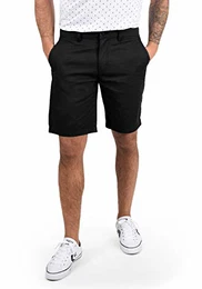 Thement Herren Chino Shorts Bermuda Kurze Hose Aus 100% Baumwolle Regular Fit, Größe:M, Farbe:Black (9000)