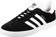 adidas Herren Gazelle Sneaker, Schwarz (Cblack/White/Goldmt), 43 1/3 EU