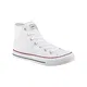 Elara Unisex Kult Sneaker   Bequeme Sportschuhe für Damen und Herren   High Top Textil Schuhe Chunkyrayan Farbe, Weiß, 43 EU