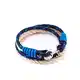 Constantin Nautics Unisex-Armband Kunststoff/Edelstahl 17 Blau 32005286