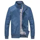 Nantersan Herrens Freizeit Draussen Sportkleidung Leichtgewichtler Bomber Jacken und Mäntel , #JK025 Blau - XS