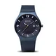 BERING Herren Analog Solar Collection Armbanduhr mit Edelstahl Armband und Saphirglas 14440-393