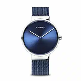 Unisex Analog Quarz Classic Collection Armbanduhr mit Edelstahl Armband und Saphirglas 14539-307
