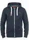 !Solid BennZip Herren Sweatjacke Kapuzenjacke Hoodie Mit Kapuze Reißverschluss Und Fleece-Innenseite, Größe:M, Farbe:Insignia Blue Melange (8991)