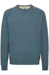 Blend BHAlex Herren Sweatshirt Pullover Sweater mit Rundhalsausschnitt Rippbündchen Baumwollmischung Regular fit, Größe:L, Farbe:Ensign Blue (70260)