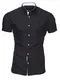 Kayhan Herren Kurzarm Hemd Florida Black M