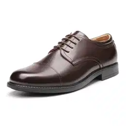 Herren Anzugschuhe Klassische Derby Schnürhalbschuhe Business Footwear ins Büro,Size 41,Dunkel/Braun,DOWNING-01