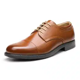 Herren Anzugschuhe Klassische Derby Schnürhalbschuhe Business Footwear ins Büro,Size 41,Braun,DOWNING-01