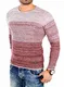 Reslad Männer Winterpullover Langarm roter Herren Pullover Pulli pullis Strick Sweatshirt günstig Strick RS-3106 Bordeaux M