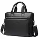 BISON DENIM Herren Klassische Leder Aktenkoffer Laptop Schulter Messenger Bag Business Tote