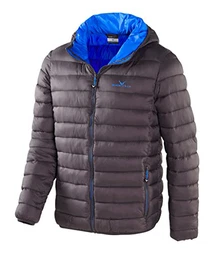 Herren Daunenjacke, grau/blau, 50