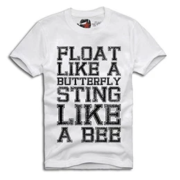E1SYNDICATE T-SHIRT MUHAMMAD ALI T-SHIRT- Float Like A Butterfly, Boxing Legend Gr. S-XXL
