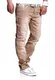 MT Styles Jeans Straight-Fit Hose RJ-133 [Beige, W32/L32]