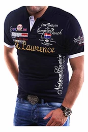 MT Styles Poloshirt Lawrence T-Shirt MP-301 [Dunkelblau, M]