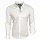 Baxboy Herren-Hemd Langarm/Business Freizeit Hochzeit/Bügelleicht/Slim-Fit/Anzug Kentkragen Hemd B-500, Farbe:Weiß, Größen:M