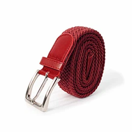 Unisex Elastischer Stoffgürtel Geflochtener Stretchgürtel Dehnbarer Gürtel für Damen und Herren