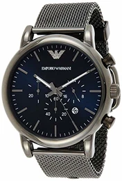 Herren Chronograph Quarz Uhr mit Edelstahl Armband AR1979