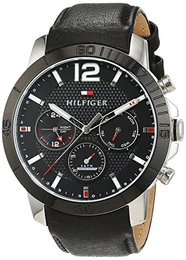 Herren Analog Quarz Uhr mit Leder Armband 1791268