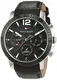 Tommy Hilfiger Herren Analog Quarz Uhr mit Leder Armband 1791268