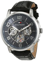 Herren Analog Quarz Uhr mit Leder Armband 1791289