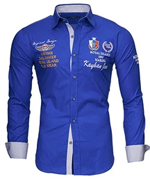 Herren Hemd Monaco Blau (M)
