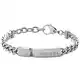 Diesel Armband Für Männer, 18 Cm - 19,5 Cm Silbernes Edelstahlarmband, DX0966040