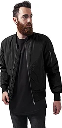 Herren 2-tone Bomber Jacket Jacke, Schwarz (Blk/Blk 17), L EU