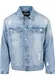 Urban Classics Herren Ripped Denim Jacket, Blau (Bleached 00014), M