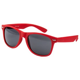 Ciffre EL-Sunprotect Sonnenbrille Nerdbrille Brille Nerd Matt Gummiert Rot UV400