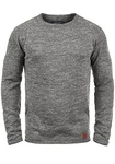 Blend Dan Herren Strickpullover Feinstrick Mit Rundhals (20700587ME) Pewter Mix (70817)