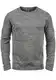 Blend BHDan Herren Strickpullover Feinstrick Pullover mit Rundhalsausschnitt Baumwollmischung Label-Patch Regular fit, Größe:L, Farbe:Pewter Mix (70817)