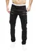 MERISH Herren Bikerchino Jeanshose Denim Chino Zipper BeintaschenTrend Jeans Hose Neu J2055 Schwarz W31