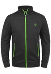!Solid BennTrack Herren Sweatjacke Cardigan Ohne Kapuze Mit Reißverschluss Stehkragen Dark Grey Melange !Solid BennTrack Herren Sweatjacke Cardigan Ohne Kapuze Mit Reißverschluss Stehkragen Dark Grey Melange