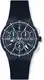 Swatch Herrenuhr Chronograph Quarz mit Silikonarmband – SUSN410