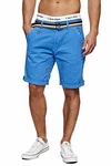 Indicode Herren Cuba Chino Shorts Blau/Palace Blue