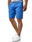 Indicode Herren Cuba Chino Shorts Blau/Palace Blue